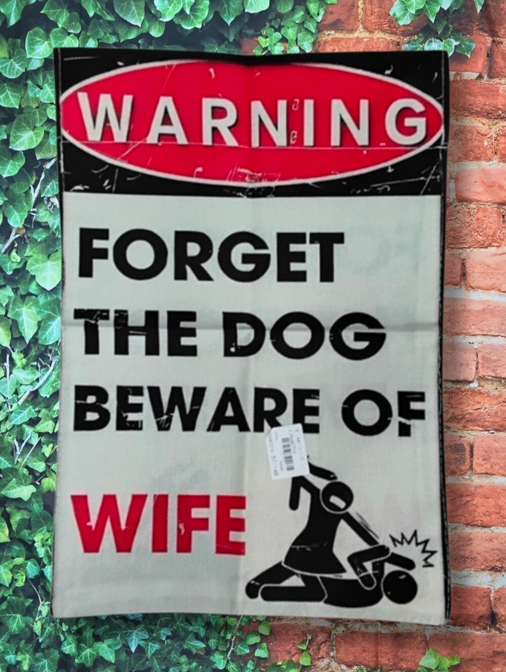 All Season Humorous Warning Sign - Beware of Wife